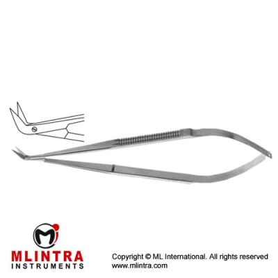 Micro Vascular Scissors Extra Delicate Blades - Angled 60° Stainless Steel, 16.5 cm - 6 1/2"